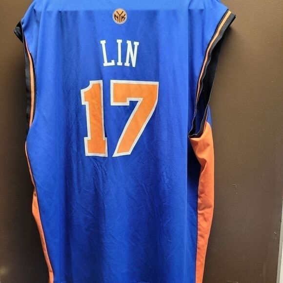 JEREMY Lin jersey New York knick pre own #17 size 2Xlarge Lin on back Sleeveless - Picture 4 of 8